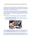 Business Phone System and Its Functional Service