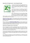 Microsoft Excel Training Courses : Great In Demand Nowadays
