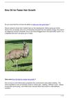 Emu Oil for Faster Hair Growth
