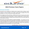 NDA Previous Years Papers