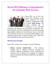 Kruse PEO Offering a Comprehensive Set of Quality PEO Services