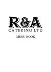 R&A Catering Menu London