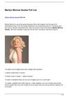 Marilyn Monroe Quotes Full List