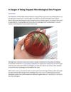 In Danger of Being Stopped: Microbiological Data Program
