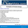 Examples of Kinetic Energy 