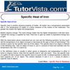 Specific Heat of Iron 