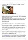 Traditional Cigarette vs. E-Cigarette: What are the Main Differences?