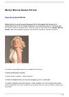 Marilyn Monroe Quotes Full List