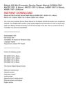Bobcat 435 Mini Excavator Service Repair Manual DOWNLOAD - AACB11001 & Above, AACD11001 & Above, AA8911001 & Above,...