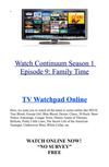 Watch Continuum Season 1 Episode 9 Family Time