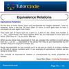 Equivalence Relations