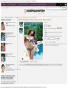 Black Strapless Water-Streak Print Beach Bikini