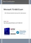 Free Microsoft 70-668 exam Question | Passcertification.com