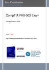 Free CompTIA PK0-003 exam Question | Passcertification.com
