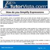 How do you Simplify Expressions