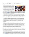 Important Tips To Know For Your NFL Betting