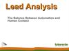 Lead Analysis: The Balance Between Automation and Human Contact