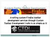 Custom Firefox Toolbar Development Services India