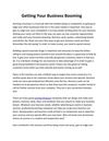 Getting Your Business Booming