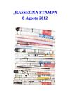 Rassegna Stampa 8 agosto 2012