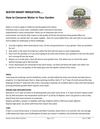 Water Smart Irrigation: How to Conserve Water in Your Garden - Sonoma County Master Gardeners