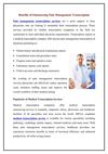 Benefits of Outsourcing Pain Management Transcription 