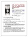 Krups KM720D50 Programmable 12-Cup Coffee Maker with Glass Carafe and Lcd Screen, Stainless Steel MakerReview