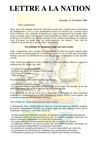 Lettre à la Nation de P.L.AG.O
