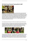 Will Small Group Personal Training Work for Me?