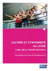 Livret 2012/2013. Culture et Citoyenneté