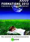 Catalogue formation Apave Energie Environnement 