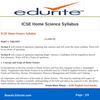 ICSE Home Science Syllabus