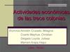 Actividades economicas de las 13 colonias