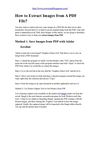 How to Extract Images from A PDF File