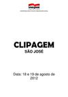 Clipagem São José 18 e 19/08/2012