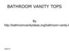 Bathroom Vanity Tops