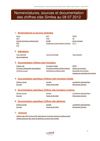 Nomenclature sources documentation chiffres clés