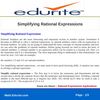 Simplifying Rational Expressions 