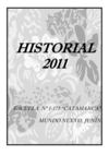 Historial 2011 Escuela N° 1-175 Catamarca