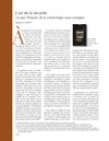 L’art de la sécurité / Ce que l’histoire de la criminologie nous enseigne
