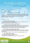 Programme d'animations du 25 au 31 août 2012