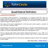 Quadrilateral Definition