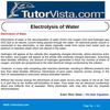 Electrolysis of Water