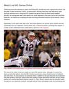 Watch Live NFL Games Online