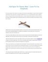 Add Spice To Chinese Meal - Learn To Use Chopsticks