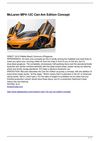 McLaren MP4-12C Can-Am Edition Concept
