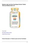 Rainbow Light Just Once Food-Based Calcium Tablets 180-Count Bottles (Pack of 2)