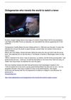 Octogenarian who travels the world to watch a tenor