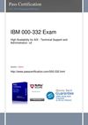 Free IBM 000-332 exam Question | Passcertification.com