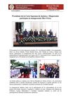 Presidente de la Corte Suprema de Justicia y Magistrados participan en inauguración Mes Cívico